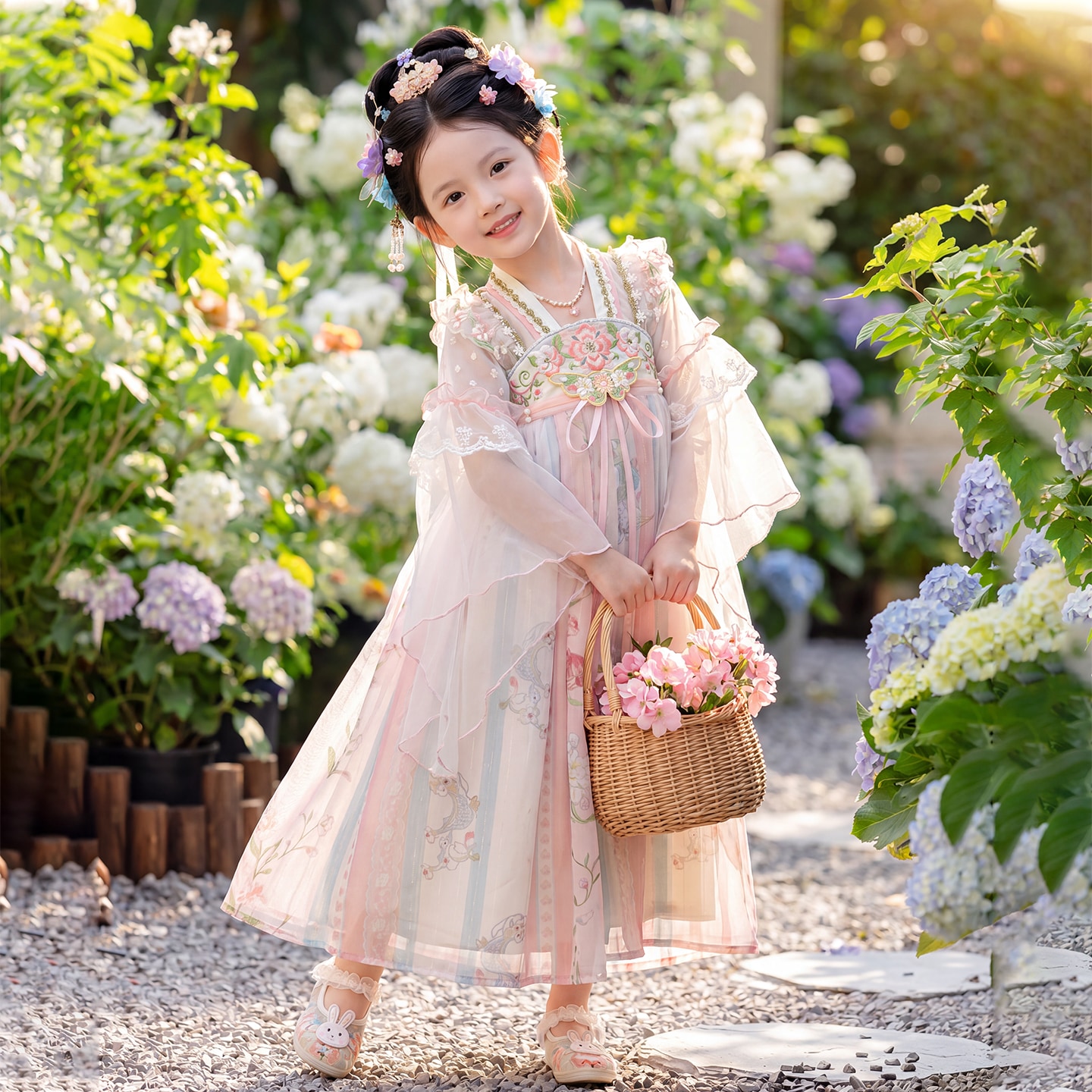 汉服女童2026新款古风连衣裙超仙小女孩国风唐装儿童夏季古装裙子