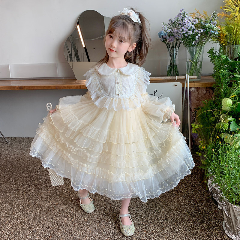 女童连衣裙春秋款洋气儿童公主裙春季2026新款小女孩蓬蓬裙子春装