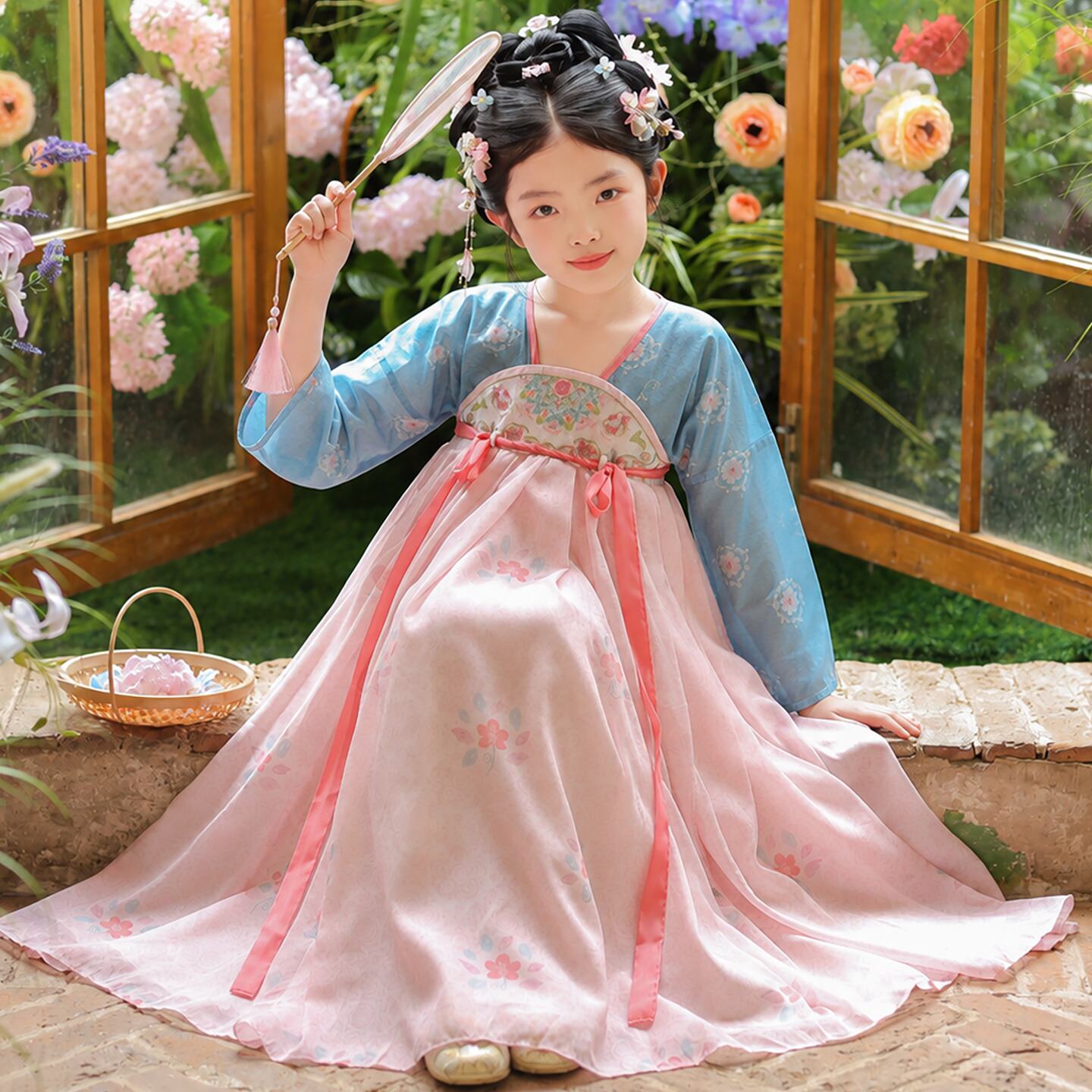 汉服女童春秋2026新款儿童古风超仙公主裙小女孩古装国风唐装秋季