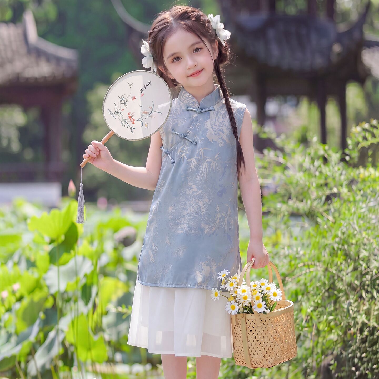 女童汉服连衣裙2026新款夏装儿童古装裙子夏季女孩国风旗袍公主裙