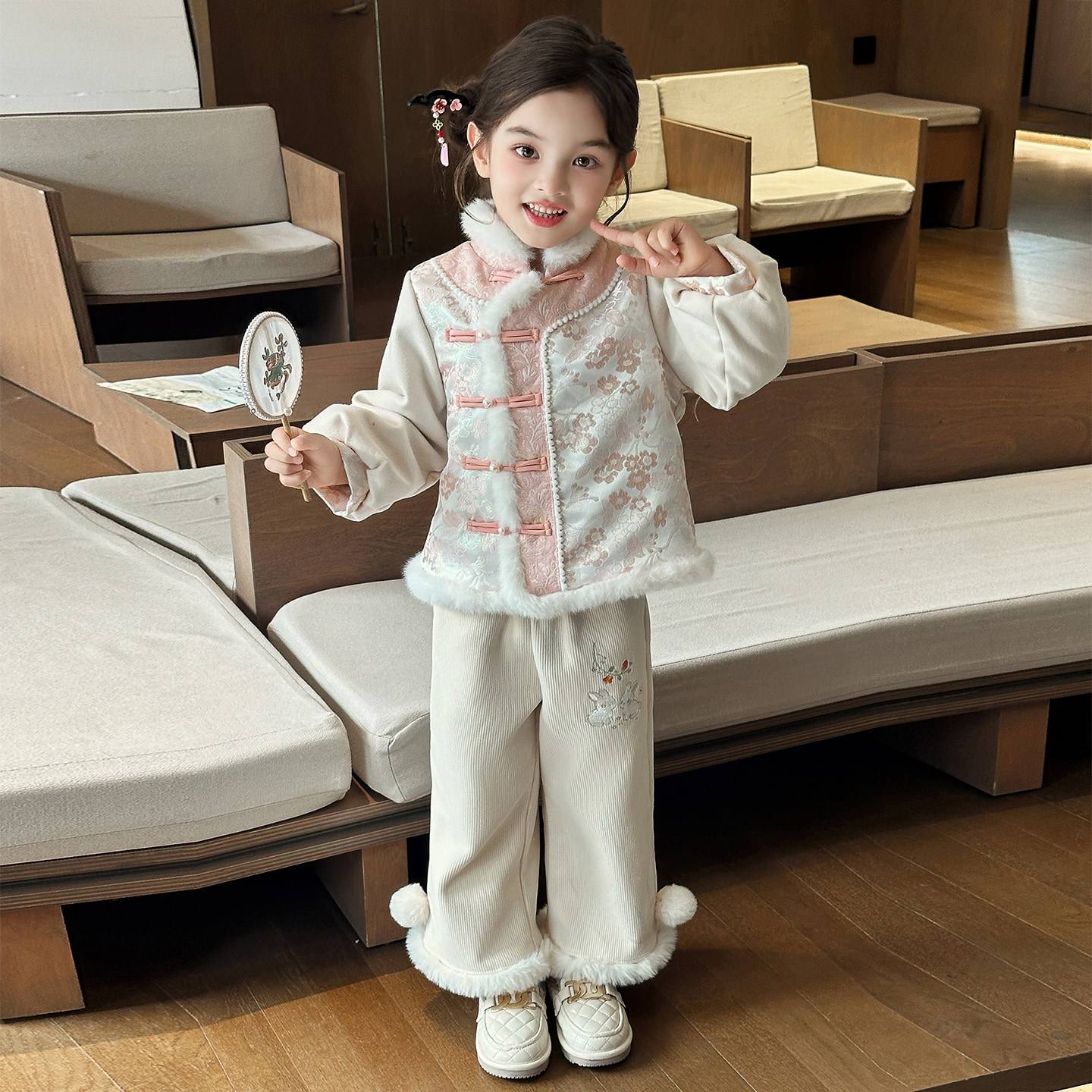 女童汉服冬装2026新款儿童新中式国风套装儿童古风加厚过年服冬季,童装/婴儿装/亲子装,唐装,淘宝优惠券,粉丝福利购,淘宝优惠卷