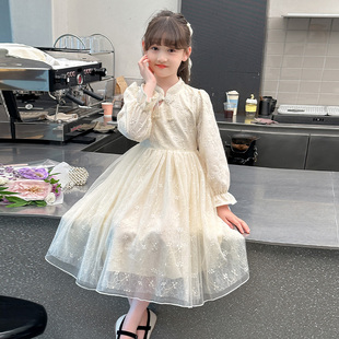 女童春装连衣裙新中式2026新款儿童公主裙春季小女孩洋气春秋裙子