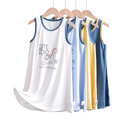 男童背心睡袍60支莫代尔家居服