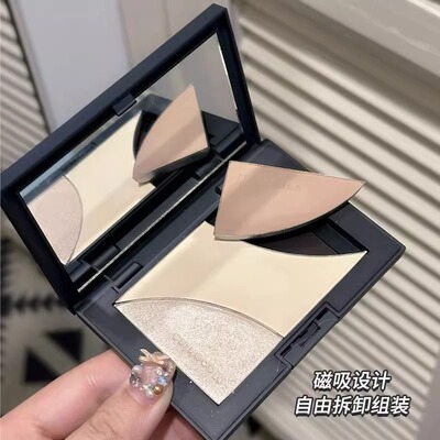 Mooekiss木柯诗修容盘三色高光一体修容盘哑光提亮面部鼻影阴影