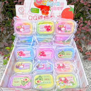 学校超市门口批发新款饭盒果冻起泡胶带收纳袋解压泥不粘手泡泡泥