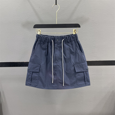高腰抽绳工装半身裙休闲包臀短裙