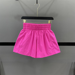 女夏季 松紧高腰蓬蓬短裤 薄款 休闲A字阔腿裤 潮 热裤 清仓不退换