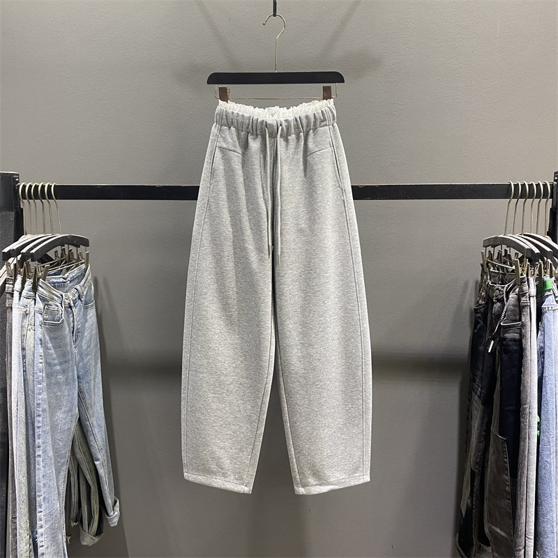 甜美蕾丝拼接弯刀卫裤女2026春季新款百搭宽松显瘦休闲阔腿香蕉裤,女装/女士精品,休闲裤,淘宝优惠券,粉丝福利购,淘宝优惠卷