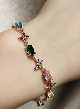 森系情侣个性清新日韩3克拉手饰