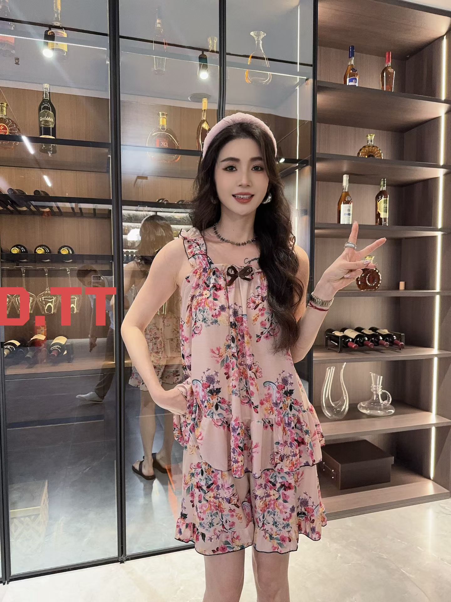 2026夏季女冰丝网眼料吊带短裤宽松遮肚大码家居服套装睡衣两件套