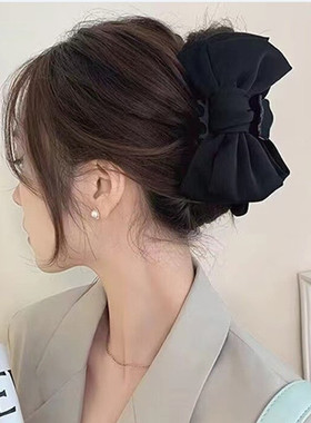 栎栎发抓绸缎日韩夹子