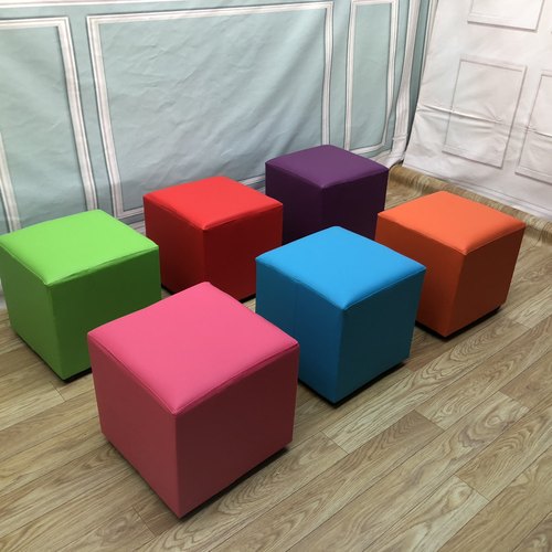 软包方凳展会活动沙发皮凳彩色皮凳子小皮凳墩子矮凳茶几凳土