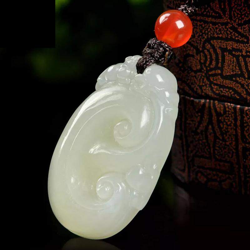 新疆和田玉如意吊坠男女款白玉项坠挂件送家人带证书|ruв категории ювелирные изделия/алмаз/жадеит/золото, нефрит, монисто - от Buy2taobao.com для оказания профессиональной услуги покупки агента Taobao