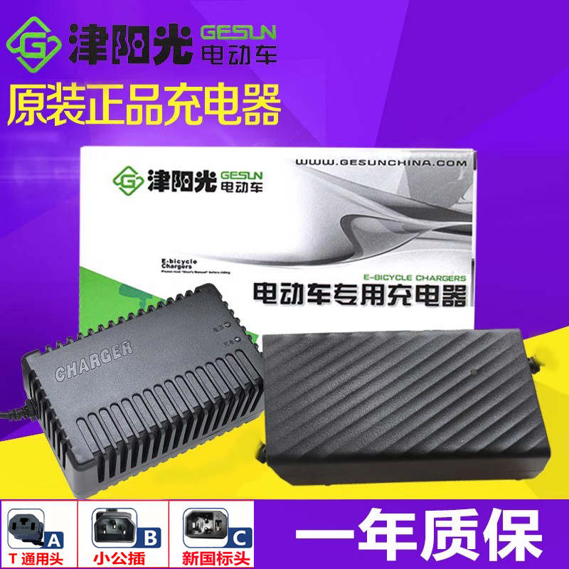 津阳光电动车正品充电器36V48V60V64V72V20AH智能铅酸充电器原装