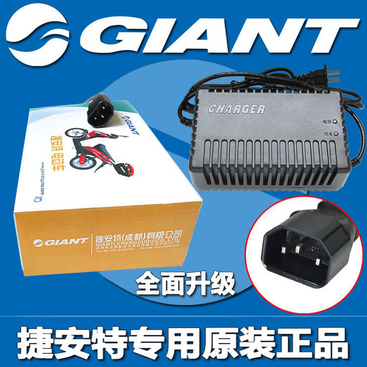 捷安特电动车原装充电器cq-4812d48v12ahcq4820d正品专用两孔公插