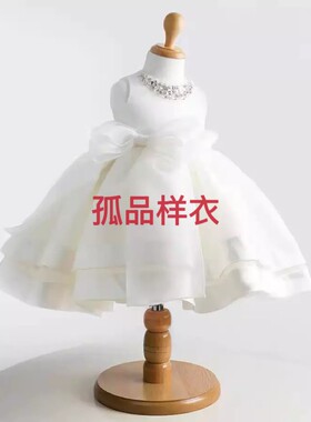 清仓儿童晚礼服公主裙花童钢琴演出服女童主持人生日小女孩婚纱裙