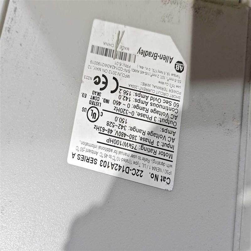 议价AB变频器几乎全新22C-D142A10375KW