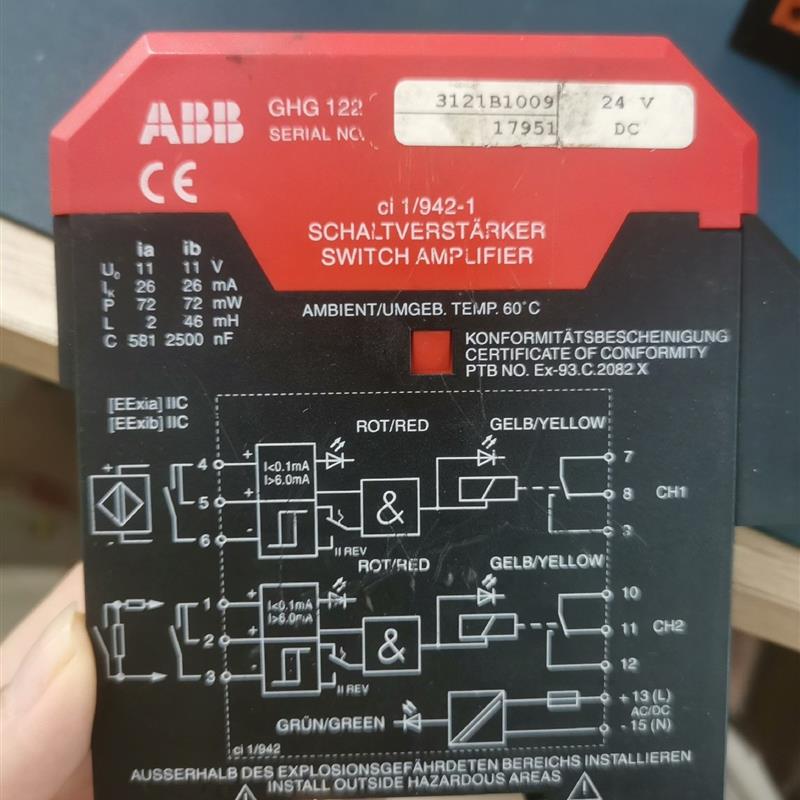 议价ABB GHG122 3121B1009 17951实物拍前先议价