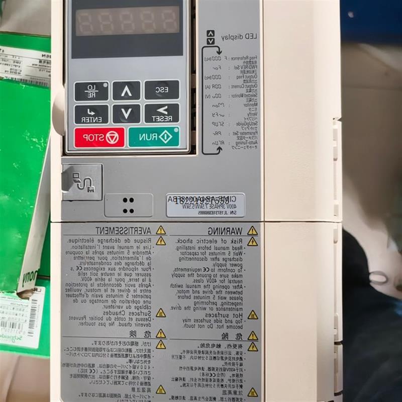 议价安川A1000变频器,CIMR-AB4A0018FBA成色新