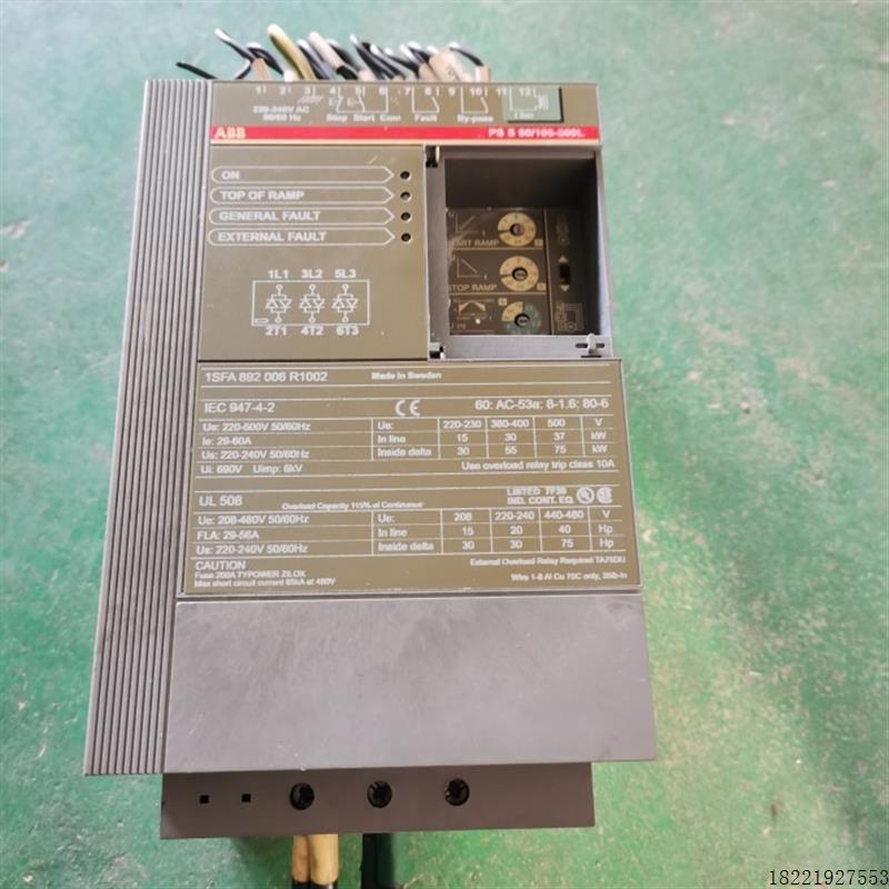 议价A117*ABB软起动器软启动PSS 60/105-500L 30KW 1SFA892006R10