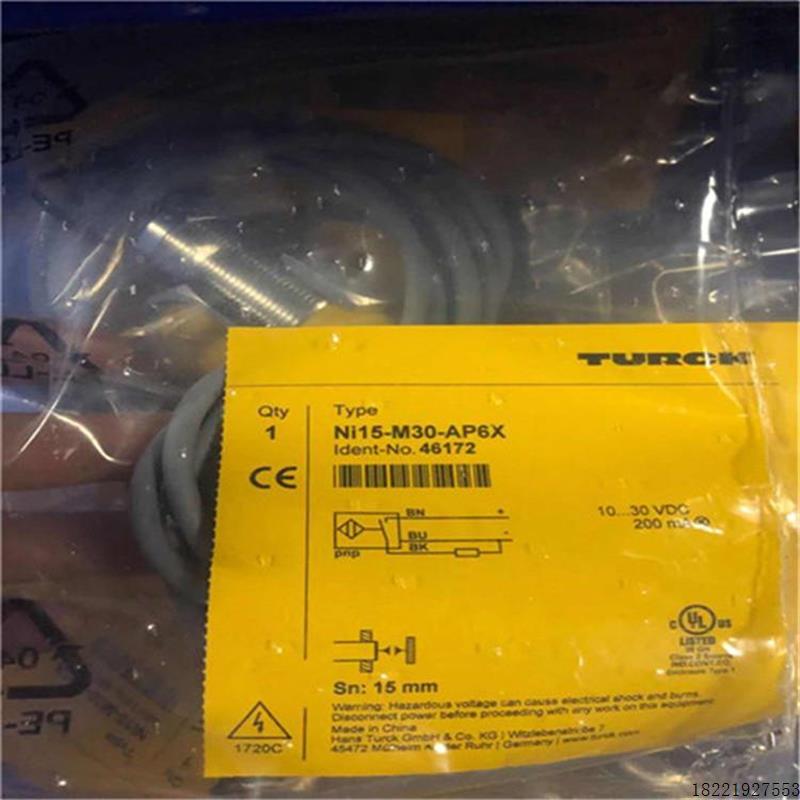 议价TURCK图尔克 DOIR1M-BT30-VNP6X2 传感器光电传感器全新议价