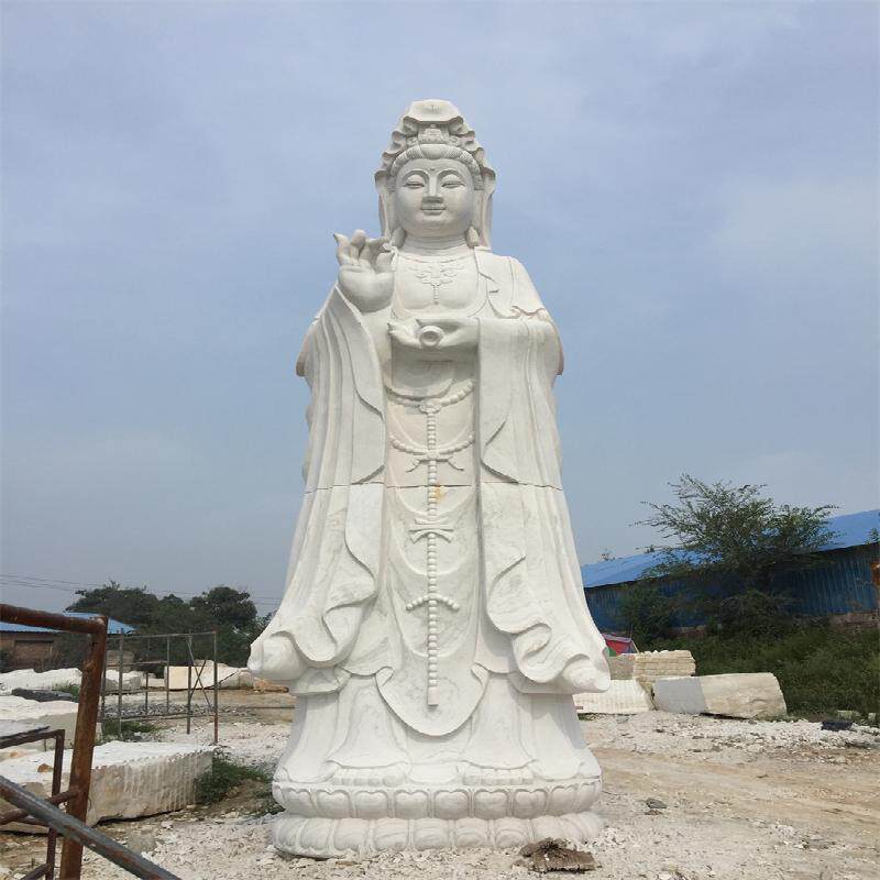 佛像 石雕花岗岩哼哈二将 妈祖石雕