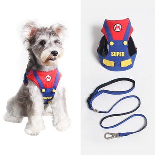 Blueport狗狗牵引绳狗链遛狗小型犬泰迪宠物胸背带柯基犬外出神器