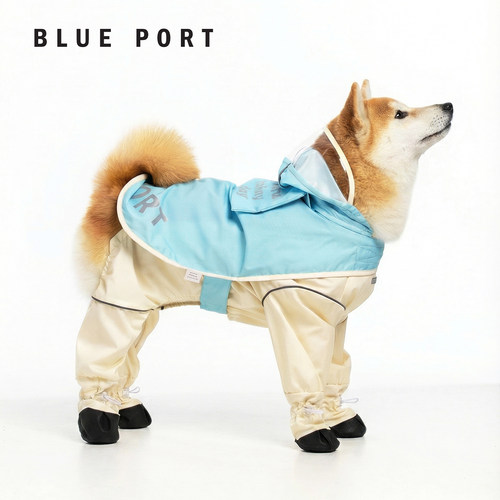 blueport宠物外出防脏四脚雨衣