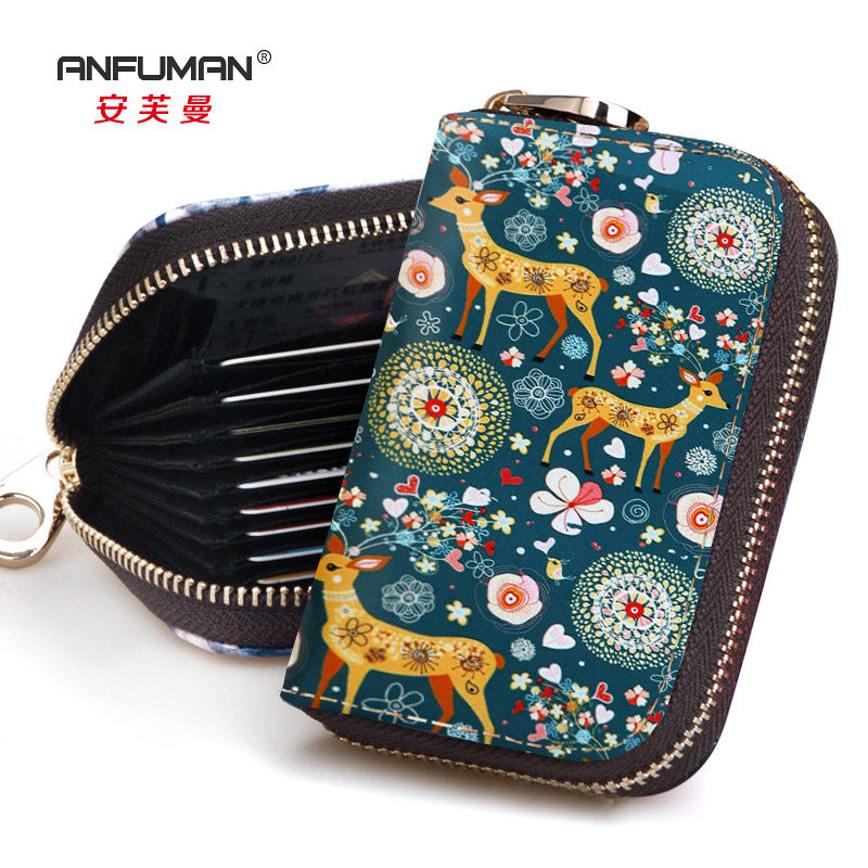 女韩版卡通可爱防磁学生拉链风琴卡包零钱包驾驶证卡套小巧卡片包