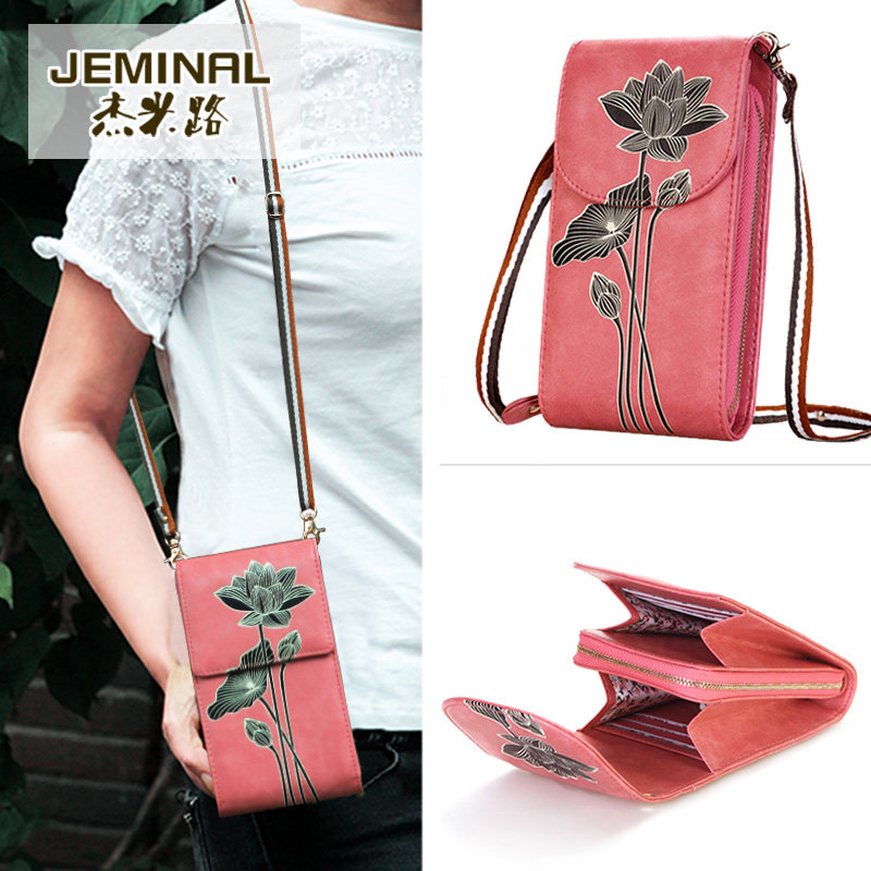 女民族风单肩斜挎挂脖皮手机包斜跨手机袋印花小背包零钱包小包夏在类目 箱包皮具/热销女包/男包, 手机包中 - 来自Buy2taobao.com提供专业的淘宝代购服务