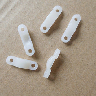 压线板弧形压线籽紧线卡扣电线压片夹塑料桥型固线器两孔线粒