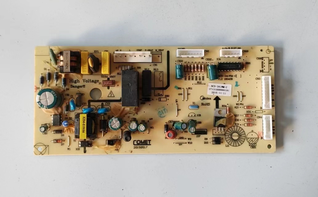 美的冰箱电脑板BCD-241WL