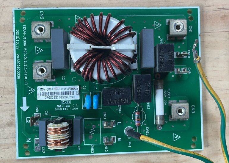 原装拆机 MDV-J80W-310滤波板MDVH-J100W-520.D.2.2.1防雷击板