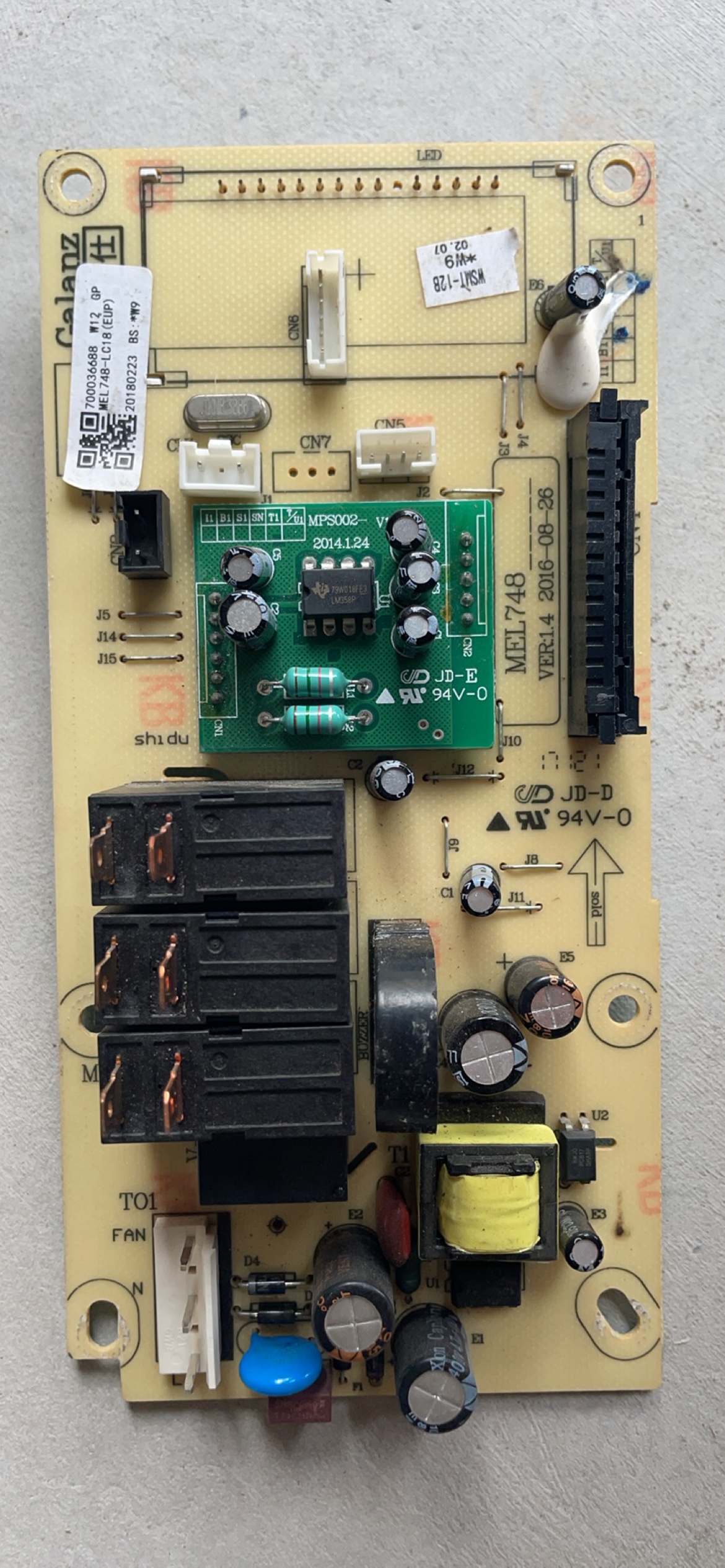 MEL748-LC18 G80F23CN3LN-Q6(W0)(PO格兰仕微波炉电脑板拆机
