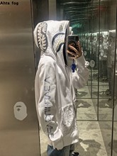 SORAYAMA鲨鱼头联名空山基印花连帽拉链卫衣潮 BAPE AHTS FOG