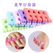 Dụng cụ làm móng chuyên dụng Toe Splitter Splitter trợ lý cố định Finger Toe Một cặp bông - Công cụ Nail