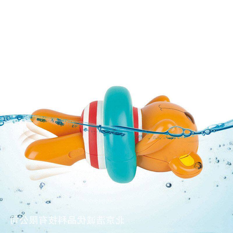 游泳发条 沐浴漂浮玩具宝宝 泰迪玩具Hape洗澡水上婴儿戏水儿童