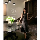 新品 特别邀请 醋酸亚麻绑带背心礼服连衣裙 Cat下蛋喵 Mummy