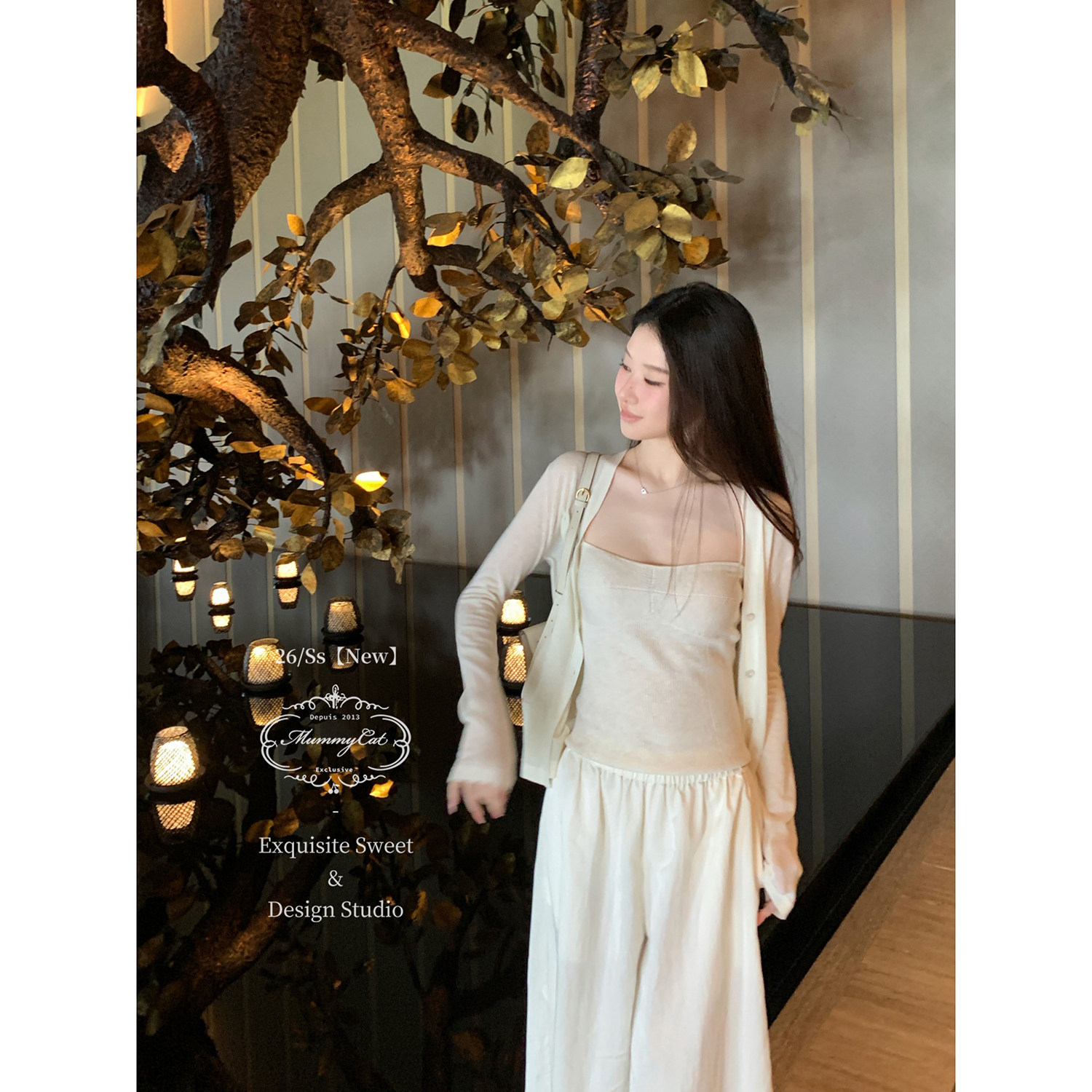 Mummy Cat下蛋喵【无尽夏日】26新品日系百搭修身针织背心吊带