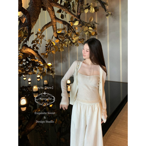 日系百搭修身针织背心吊带