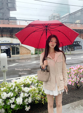 Mummy Cat下蛋喵【苏黎世傍晚】莱赛尔亚麻抽绳收腰口袋夹克外套