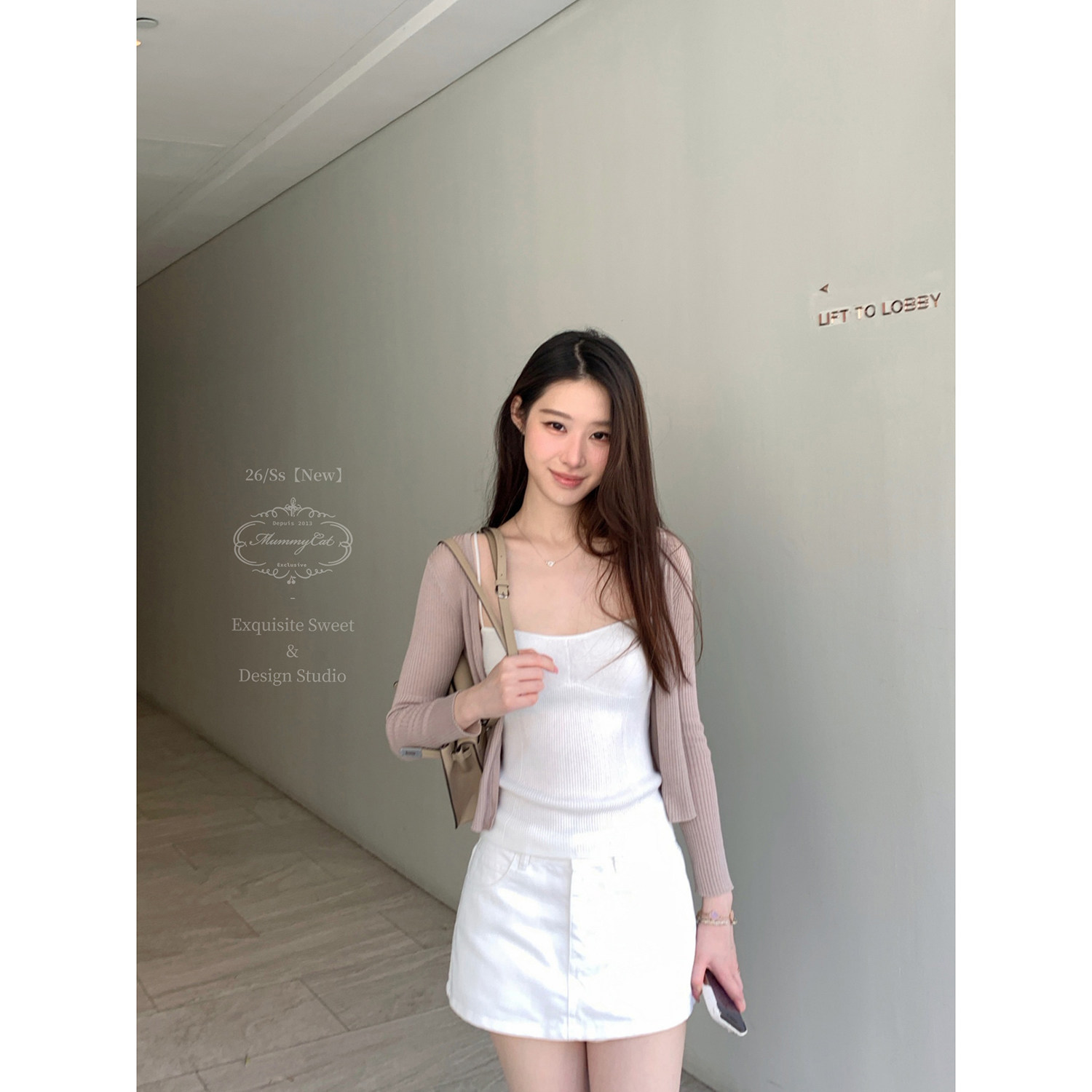 Mummy Cat 下蛋喵【夏日G小调】26新品100莱赛尔亲肤修身针织开衫