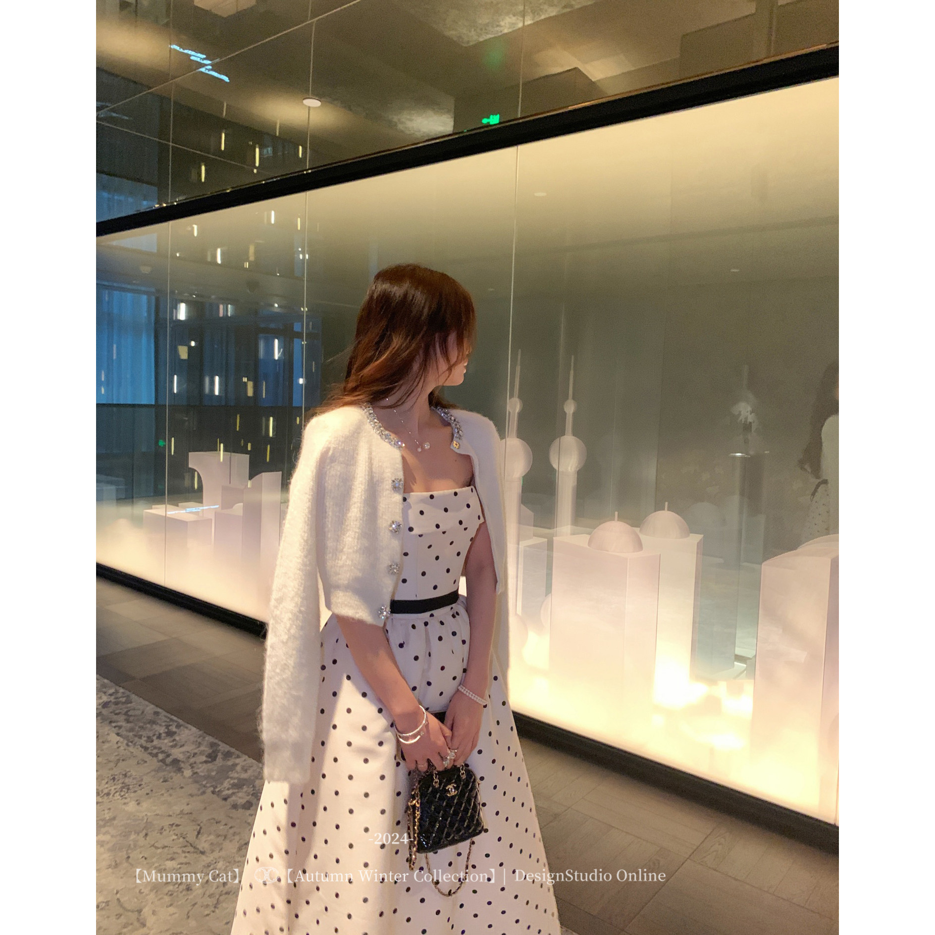 MummyCat下蛋喵 55羊毛钉珠镶钻千金风精致软糯针织毛衣开衫,女装/女士精品,毛针织衫,淘宝优惠券,粉丝福利购,淘宝优惠卷