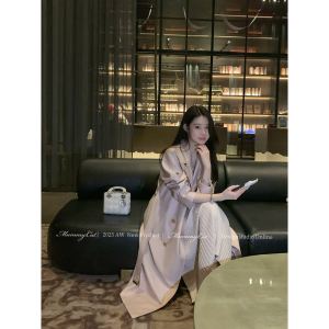 MummyCat下蛋喵【知性时代】新品温柔知性气质春秋长款风衣外套