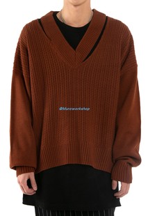 W19 neck wave knitwear针织毛衣 Muro over