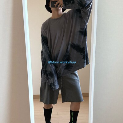 murow20小众同款日系扎染tee