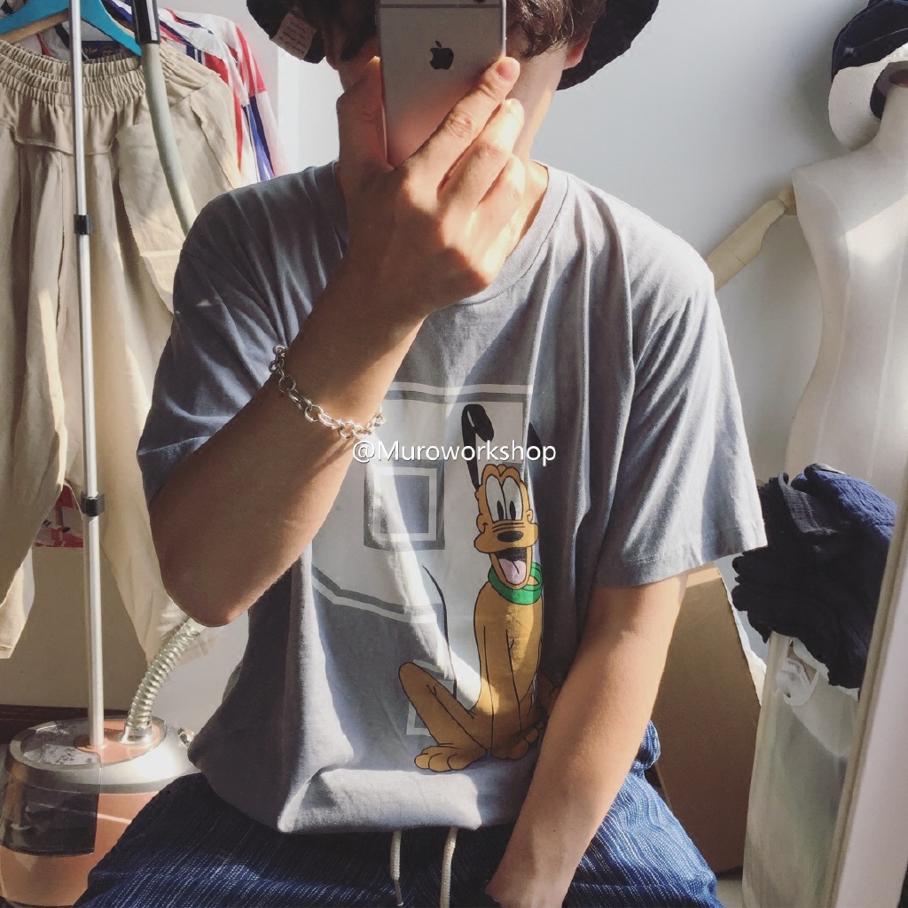 Muro 小众日常设计 情侣 男女同款 over美式街头卡通宽大T恤