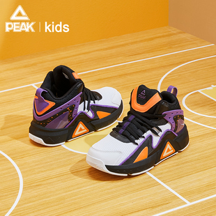 匹克童鞋男童篮球鞋 春季新款球鞋室内户外水泥地打球运动鞋子