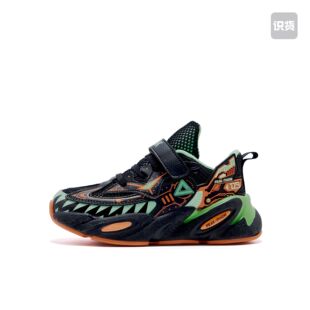 匹克童鞋大小儿童运动鞋夏季休闲鞋黑色老爹鞋女夏季网面透气鞋子