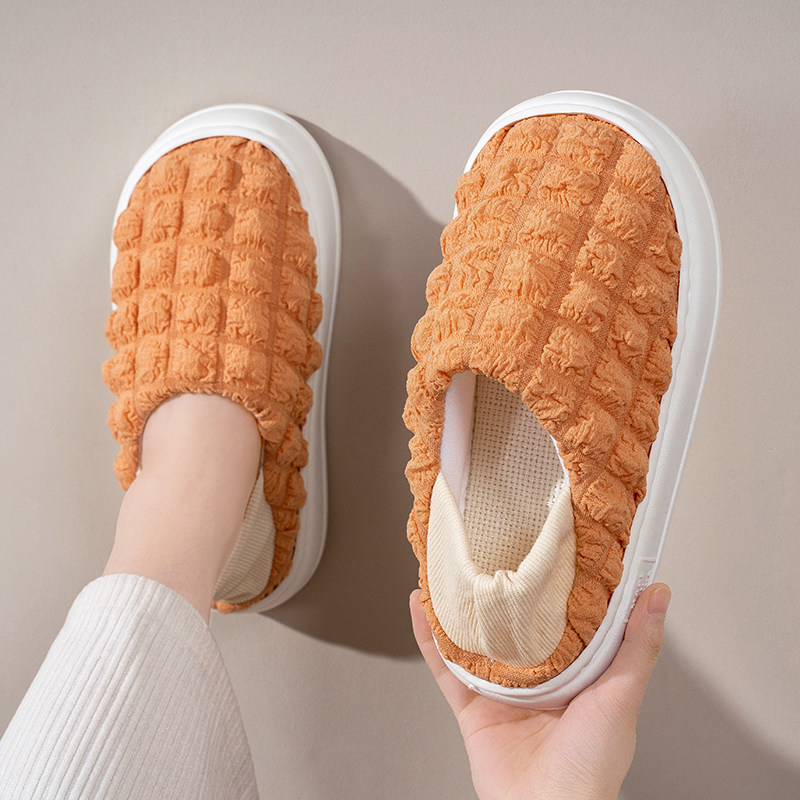 月子鞋春秋款夏季薄款防滑包跟软底产妇孕妇产后78月外穿棉拖鞋女